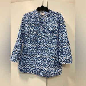 Tweeds 3/4 sleeve boho top. NWOT.
